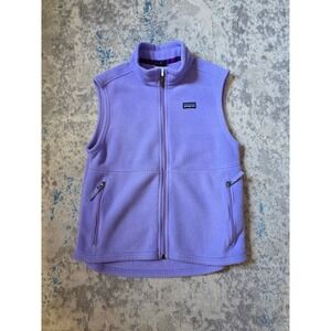 Patagonia Youth Girls' Medium 10 Purple Synchilla Vest Winter Fall
